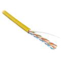 Кабель UTP 4 пары, Кат.5e, внутр., 0,51мм, PVC, жёлтый, 100м, Hyperline UUTP4-C5E-S24-IN-PVC-YL-100
