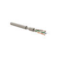 Кабель FTP 4 пары, Кат.6a, внутр, 0,58мм, LSLTx, серый, 305м, Hyperline UFTP4R-C6A-S23-IN-LSLTX-GY-305