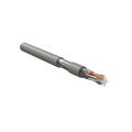 Кабель FTP 4 пары, Кат.6, внутр., 0,57мм, PVC, серый, 500м, Hyperline IFUTP4-C6-S23/1-FRPVC-GY