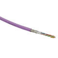 Кабель SF/UTP 4 пары, Кат.5e, внутр., 0,51мм, LSZH, розовый, 305м, HL SFUTP4-C5E-S24-IN-LSZH-PK-305