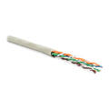 Кабель UTP 4 пары, Кат.5e, внутр., 0,60мм, PVC, серый, 100м, Hyperline UUTP4-C5E-P24-IN-PVC-GY-100