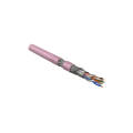 Кабель SF/UTP 4 пары, Кат.5e, внутр., 0,48мм, PVC, розовый, 305м, HL SFUTP4-C5E-P26-IN-PVC-PK-305