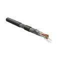 Кабель SF/UTP 4 пары, Кат.5е, внутр., 0,61мм, LSZH, черный, 500м, Hyperline ISFUTP4-C5E-P24/7-LSZH-BK
