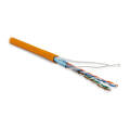 Кабель FTP 4 пары, Кат.5e, внутр., 0,48мм, PVC, оранжевый, 100м, Hyperline FUTP4-C5E-P26-IN-PVC-OR-100
