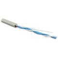 Кабель UTP 1 пара, Кат.5, внутр., 0,51мм, LSZH, серый, 500м, Hyperline UUTP1-C5-S24-IN-LSZH-GY-500