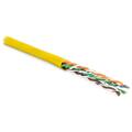 Кабель UTP 4 пары, Кат.5e, внутр., 0,60мм, LSZH, жёлтый, 305м, Hyperline UUTP4-C5E-P24-IN-LSZH-YL-305