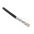 Кабель UTP 4 пары, Кат.5e, внутр., 0,51мм, PVC, черный, 305м, Hyperline UUTP4-C5E-S24-IN-PVC-BK-305
