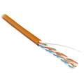 Кабель UTP 4 пары, Кат.5e, внутр., 0,51мм, PVC, оранжевый, 100м, Hyperline UUTP4-C5E-S24-IN-PVC-OR-100