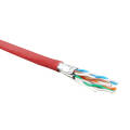 Кабель FTP 4 пары, Кат.6, внутр., 0,55мм, LSZH, красный, 500м, Hyperline UFTP4-C6-S23-IN-LSZH-RD-500