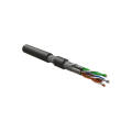 Кабель S/FTP 4 пары, Кат.7а, внутр.. 0,69мм, SHF1, черный, 500м, Hyperline ISFTP4-C7A-P23/7-SHF1-BK