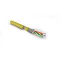 Кабель S/FTP 4 пары, Кат.7, внутр., 0,48мм, LSZH, жёлтый, 500м, Hyperline SFTP4-C7-P26-IN-LSZH-YL-500