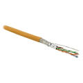 Кабель SF/UTP 4 пары, Кат.6, внутр., 0,48мм, LSZH, оранжевый, 500м, Hyperline SFUTP4-C6-P26-IN-LSZH-OR-500