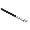 Кабель UTP 4 пары, Кат.5e, внеш., 0,51мм, PE, чёрный, 500м, Hyperline UUTP4-C5E-S24-SW-OUT-PE-BK-5