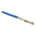 Кабель SF/UTP 4 пары, Кат.6, внутр., 0,48мм, LSZH, синий, 500м, Hyperline SFUTP4-C6-P26-IN-LSZH-BL-500
