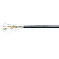 Кабель FTP 4 пары, Кат.5е, внеш., 0,50мм, PE, черный, 100м, Cabeus FTP-4P-Cat.5e-SOLID-OUT-PE-UV-100