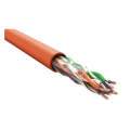 Кабель UTP 2 пары, Кат.5е, внутр., 0,52мм, PVC, оранж., 305м, ITK LC1-C5E02-157
