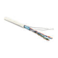 Кабель FTP 4 пары, Кат.5e, внутр., 0,48мм, LSZH, белый, 100м, Hyperline FUTP4-C5E-P26-IN-LSZH-WH-100