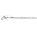 Кабель SF/UTP 4 пары, Кат.5e, внутр., 0,50мм, PVC, серый, 305м, Cabeus SFTP-4P-Cat.5e-SOLID-GY