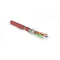 Кабель S/FTP 4 пары, Кат.7a, внутр., 0,58мм, LSZH, красный, 500м, Hyperline SFTP4-C7A-S23-IN-LSZH-RD-500