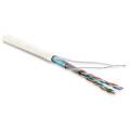 Кабель FTP 4 пары, Кат.5e, внутр., 0,48мм, LSZH, белый, 305м, Hyperline FUTP4-C5E-P26-IN-LSZH-WH-305