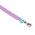 Кабель FTP 4 пары, Кат.5e, внутр., 0,48мм, PVC, розовый, 100м, Hyperline FUTP4-C5E-P26-IN-PVC-PK-100