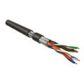 Кабель FTP 4 пары, Кат.6, внутр., 0,48мм, LSZH, чёрный, 500м, Hyperline UFTP4-C6-P26-IN-LSZH-BK-500