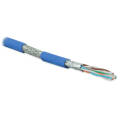 Кабель S/FTP 4 пары, Кат.6a, внутр., 0,56мм, LSZH, синий, 500м, Hyperline SFTP4-C6A-S23-IN-LSZH-BL-500