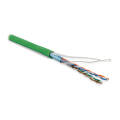 Кабель FTP 4 пары, Кат.5e, внутр., 0,48мм, LSZH, зелёный, 100м, Hyperline FUTP4-C5E-P26-IN-LSZH-GN-100