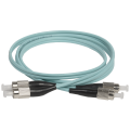 Шнур оптический FC/UPC-FC/UPC, MM 50/125, 2м, Duplex OM3, бирюзовый, ITK FPC5003-FCU-FCU-C2L-2M