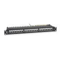 Патч-панель 1U, 19'', 24хRJ45, FTP, кат.6, с кабел. орган., Cabeus PL-24-Cat.6-SH-Dual IDC