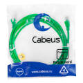 Патч-корд UTP 4 пары, Кат.6, 2xRJ45, 3м, зеленый, PVC, Cabeus PC-UTP-RJ45-Cat.6-3m-GN