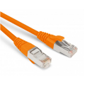 Патч-корд SF/UTP 4 пары, Кат.5е, 2хRJ45, 15м, оранжевый, LSZH, Hyperline PC-LPM-SFTP-RJ45-RJ45-C5e-15M-LSZH-OR
