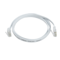 Патч-корд FTP 4 пары, Кат.6, 2хRJ45, 5м, белый, PVC, плоский, ITK PC08-C06U-5M-FL