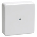 Коробка распаячная для о/п 75х75х20мм, слон. кость, КМ, IEK UKO10-075-075-020-K32-E
