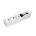 Сетевой фильтр с выкл., 3 места, 2Р+PЕ/1,5м, 3х1мм2, IEK WFP10-16-03-01-N