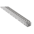 Лоток крашенный перфорированный 80х100х3000мм, RAL 9016, IEK CLPK10-080-100-3