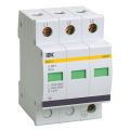 Ограничитель импульсных перенапряжений ОПС1-C 3P In=20kA Un=400B Im=40kA, IEK MOP20-3-C