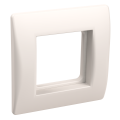 Рамка и суппорт для коробок КМКУ на 2 модуля белые, IEK CKK-40D-RSK2-K01