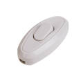 Выключатель-кнопка ON-OFF, 250V, 6А, белый на электропровод, REXANT 36-3016