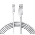 Кабель USB-Type-C, 2,4A, 1м, в серебрянной нейлоновой оплетке, REXANT 18-1884