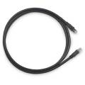 Патч-корд FTP 4 пары, Кат.6a, 2xRJ45, 2м, черный, армиров., Cabeus PC-ARM-FTP-RJ45-Cat.6a-2m-PE