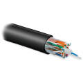 Кабель UTP 25 пар, Кат.5, внеш., 0,51мм, PE, черный, 500м, Hyperline UUTP25W-C5-S24-OUT-PE-BK