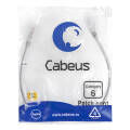 Патч-корд UTP 4 пары, Кат.6, 2xRJ45, 0.5м, серый, PVC, Cabeus PC-UTP-RJ45-Cat.6-0.5m