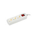 Удлинитель 3 места, 2P+PE, 10А, 250В, 3х1мм2, 7м, GENERICA WYP10-10-03-07-ZK-G