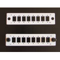 Панель лицевая для установки 8SC (DLC), серая, Hyperline FO-FP-W140H42-8SC/DLC-GY