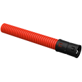 Труба гофрированная двустенная ПНД, d40мм, 100м, красная, IEK CTG12-040-K04-100-R