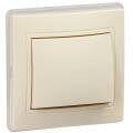 KVARTA Выключатель 1-клавишный 10А IP44 ВС10-1-0-ККм-44 кремовый GENERICA