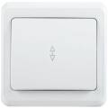 VEGA Выключатель 1-клавишный проходной 10А ВСп10-1-0-ВБ белый GENERICA