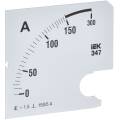 Шкала сменная для амперметра Э47 150/5А класс точности 1,5 96х96мм IEK