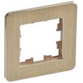 BRITE Рамка 1-местная РУ-1-1-Бр металл шампань RE AL IEK